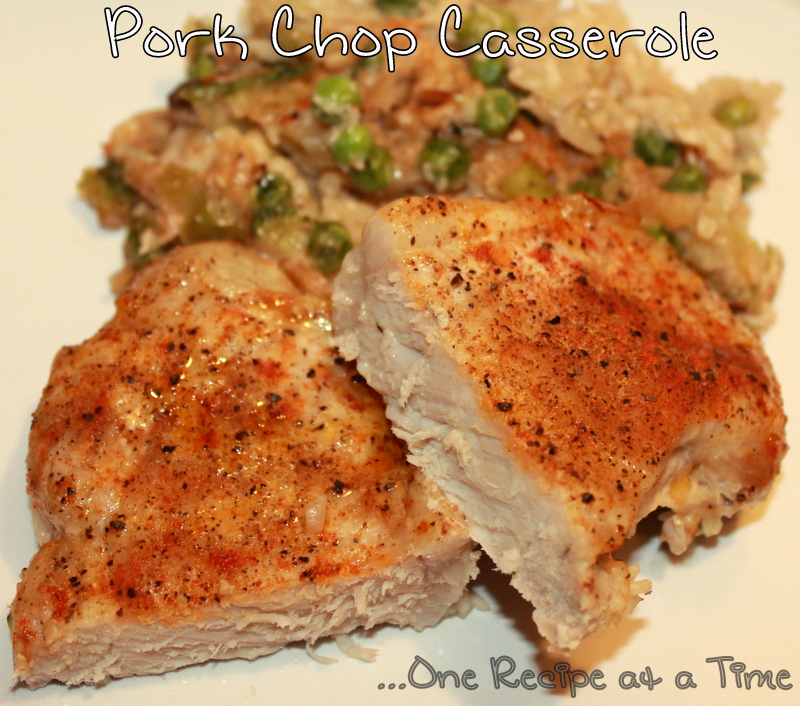 pork chop rice and green bean casserole